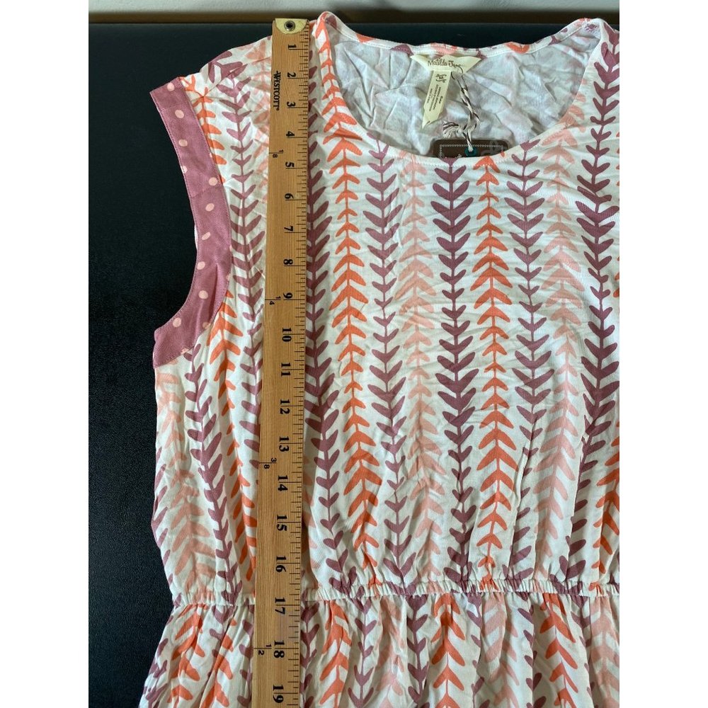 Matilda Jane Medium Fortune Teller Dress Pockets Mauve Pink Orange Happy & Free - Picture 3 of 9
